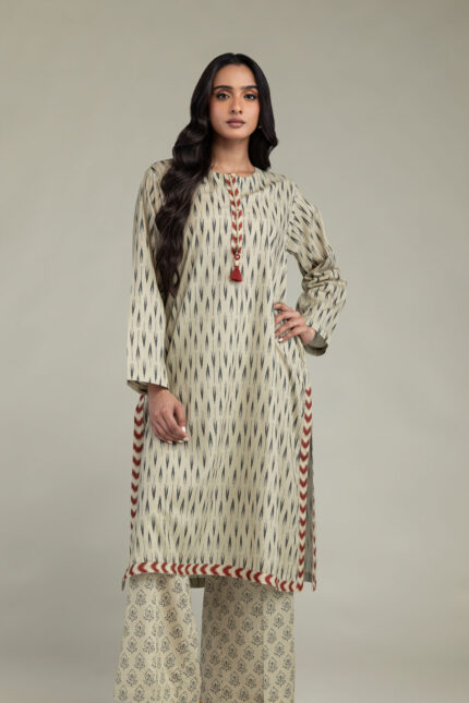 Long Cambric Kurta - View 1