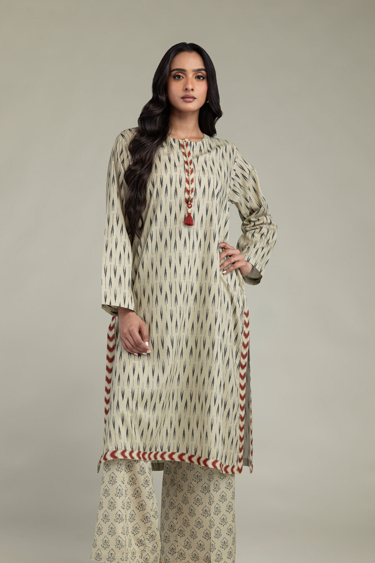 Long Cambric Kurta-1 Long Cambric Kurta - View 1