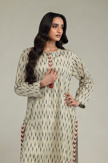 Long Cambric Kurta - View 2