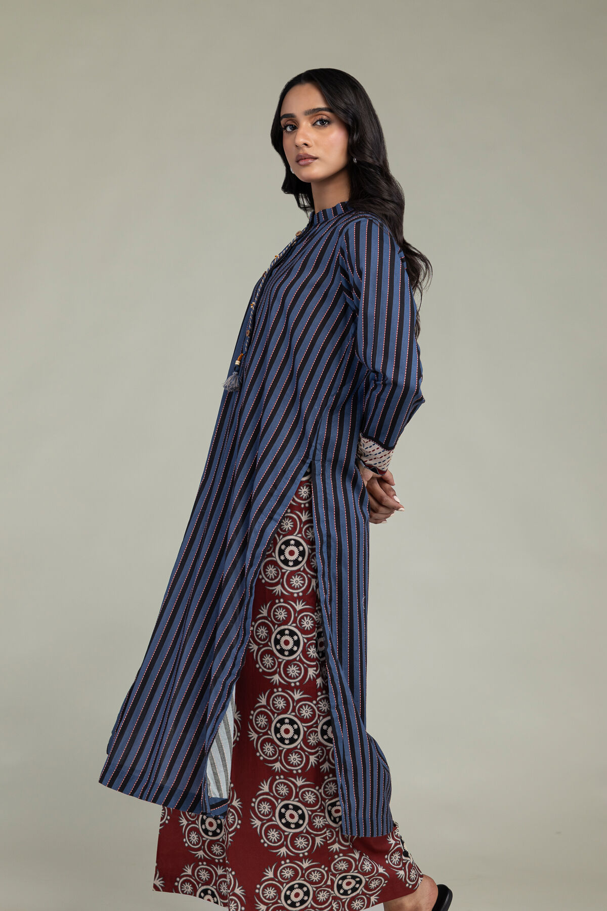 Printed Cambric Kurta-1 Printed Cambric Kurta - View 1