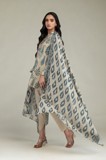 Cambric Solid Shalwar - View 1