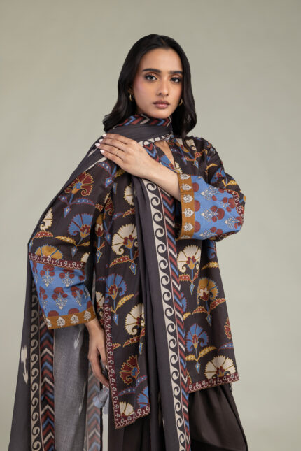 Printed Lawn Dupatta - View 2