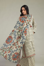 Floral Lawn Dupatta - View 2