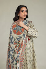 Floral Lawn Dupatta - View 3