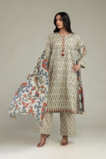 Floral Lawn Dupatta - View 5