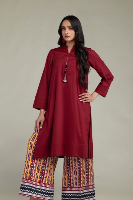 Solid Cambric Kurta - View 2