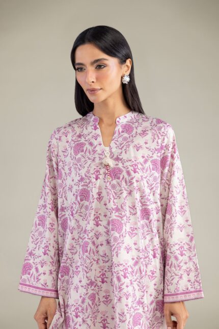 Short Floral Kurta - View 1