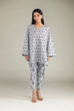 Floral Cambric Kurta - View 2
