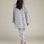 Floral Cambric Kurta - View 1