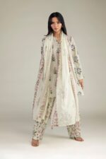Floral Cambric Kurta - View 2
