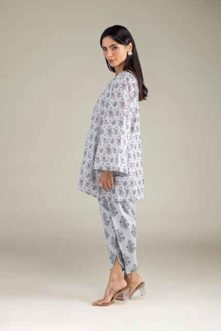 Floral Cambric Shalwar - View 1