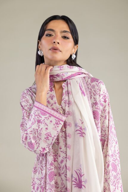 Printed Lawn Dupatta - View 2