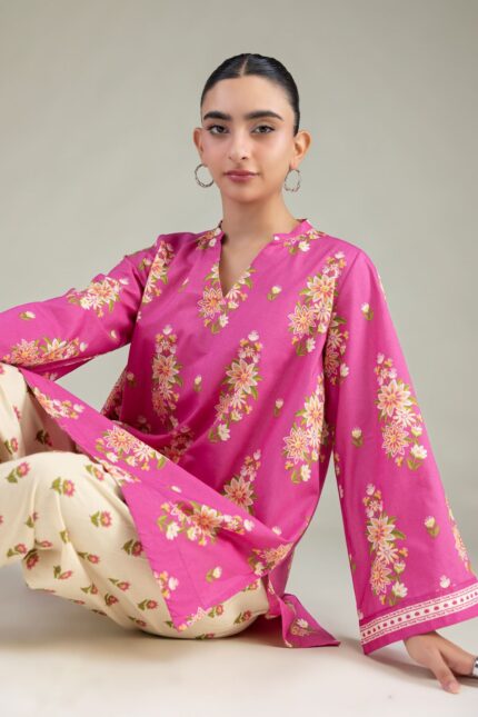Floral Cambric Shalwar - View 2