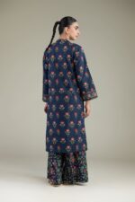 Cambric Navy Kurta - View 5