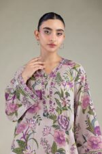 Floral V-Neck Kurta - View 5