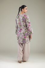 Floral V-Neck Kurta - View 2