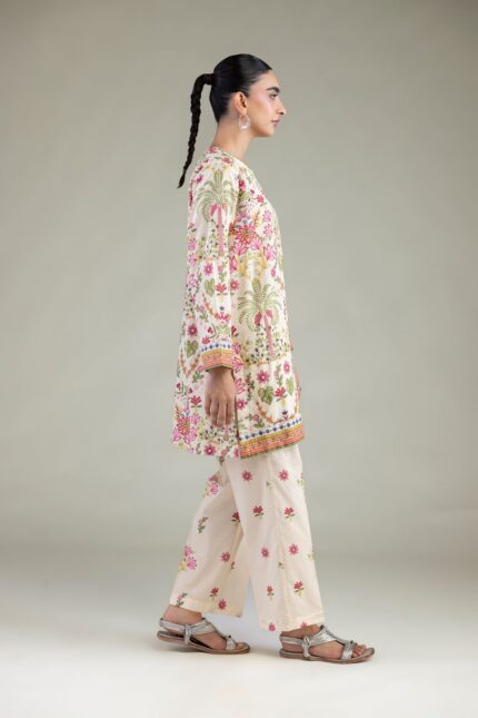 Floral Cambric Pants - View 2
