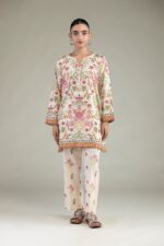 Floral Cambric Pants - View 1