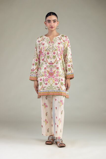 Floral Cambric Pants - View 1