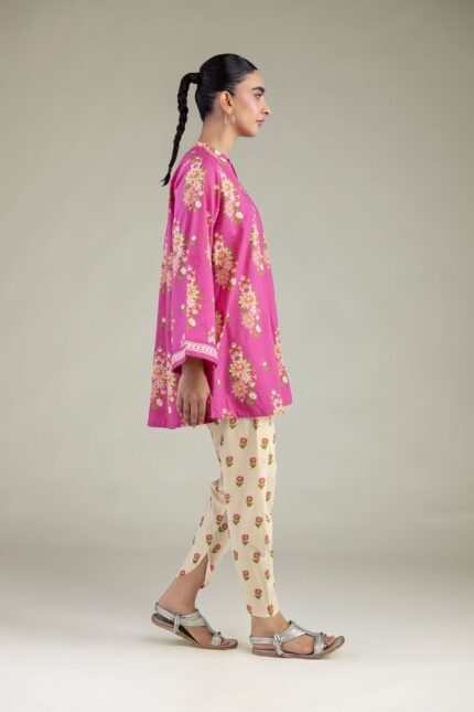 Floral Cambric Shalwar - View 1