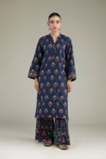 Floral Navy Pants - View 3