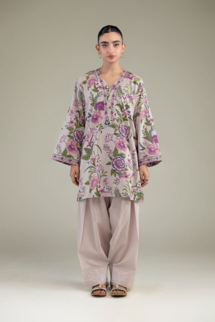 Solid Cambric Shalwar - View 2