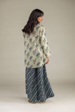 Floral V-Neck Kurta - View 5