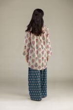 Floral Cambric Kurta - View 4