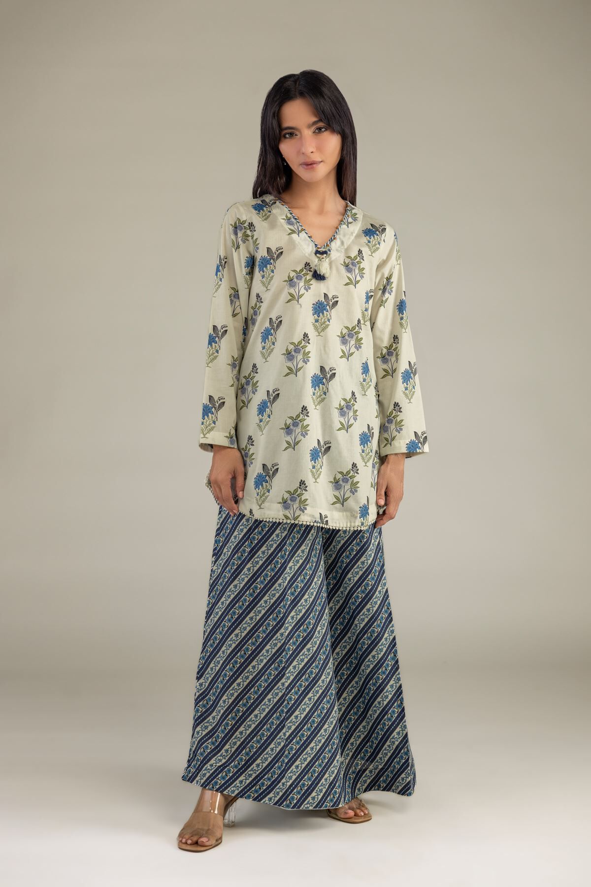 Printed Cambric Pants-1 Printed Cambric Pants - View 1