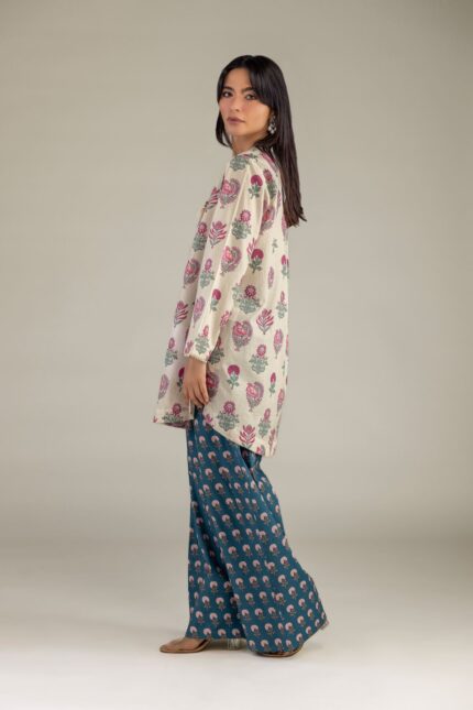 Floral Cambric Shalwar - View 1