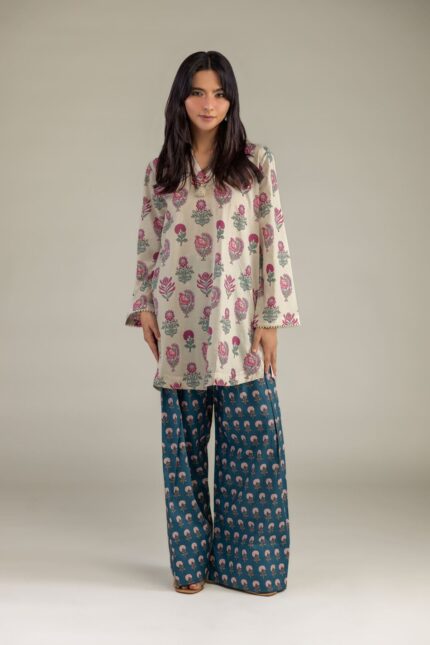 Floral Cambric Shalwar - View 2