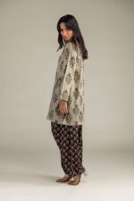 Floral Black Pants - View 3