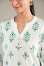 Floral Longline Kurta - View 4