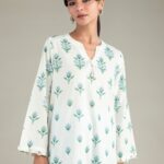 Floral Longline Kurta - View 1
