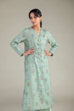Mint V-Neck Kurta - View 5