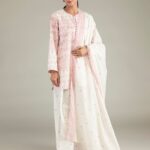 Floral Pink Kurta - View 1