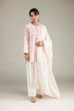 Floral Pink Kurta - View 1