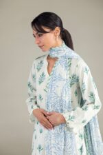 Floral Lawn Dupatta - View 3