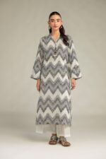 Geometric Longline Kurta - View 4