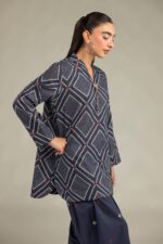 Short Navy Kurta - View 4