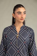 Short Navy Kurta - View 3