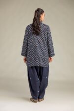 Short Navy Kurta - View 5
