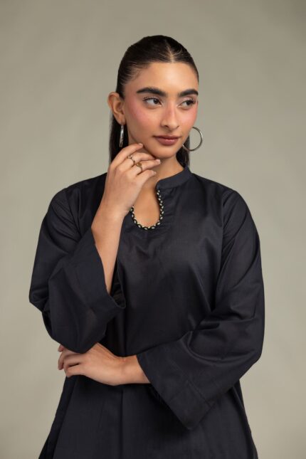 Solid Cambric Kurta - View 2