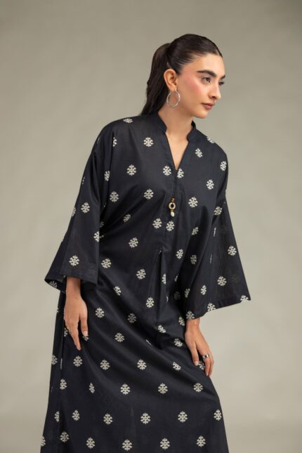 Cambric Longline Kurta - View 2