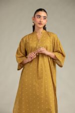 Long Mustard Kurta - View 1
