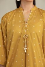 Long Mustard Kurta - View 3