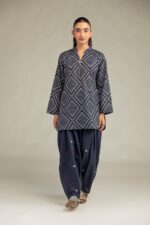 Navy Printed Shalwar 3
