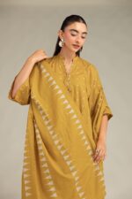 Long Mustard Kurta - View 2