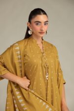 Mustard Lawn Dupatta - View 3