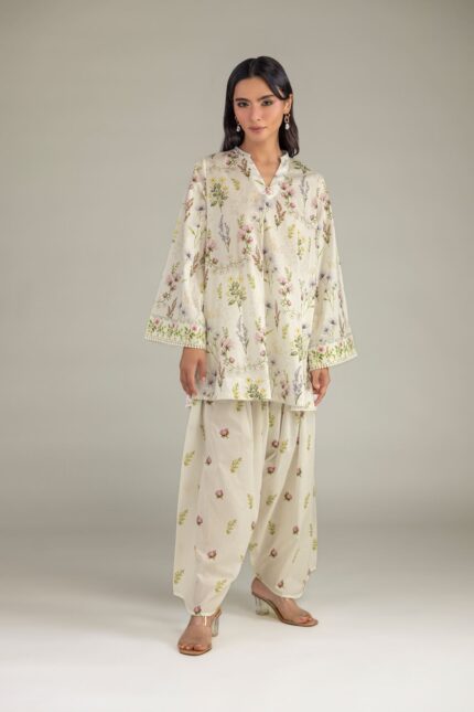 Printed Cambric Kurta - View 2